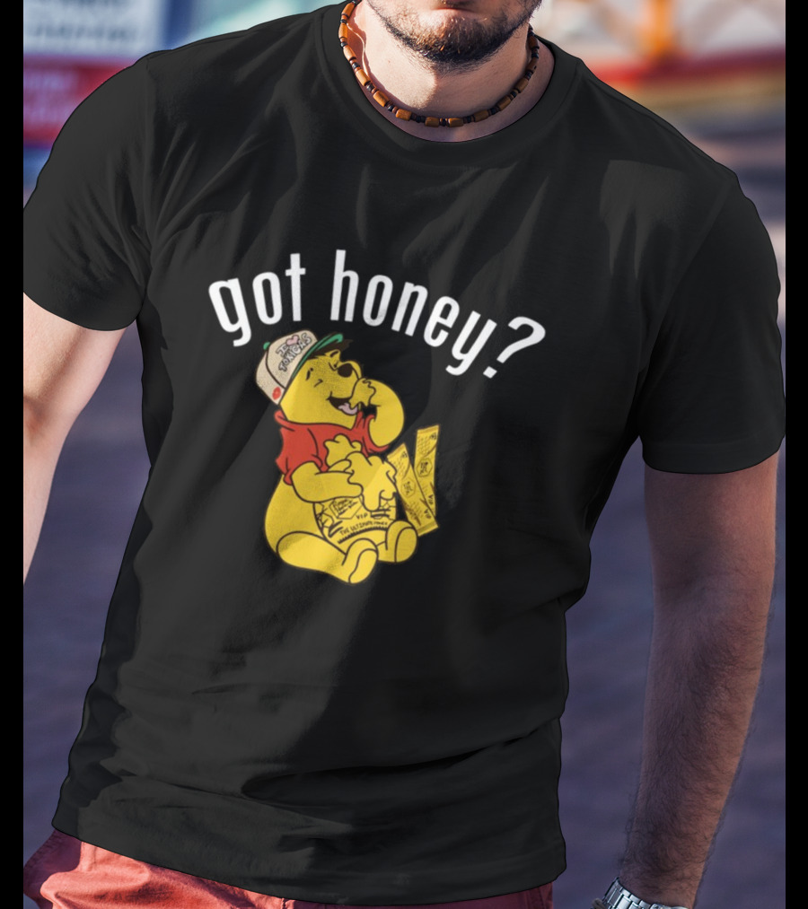 Got Honey Honey Mustard Parody With Bear And Three Strips T-Shirt