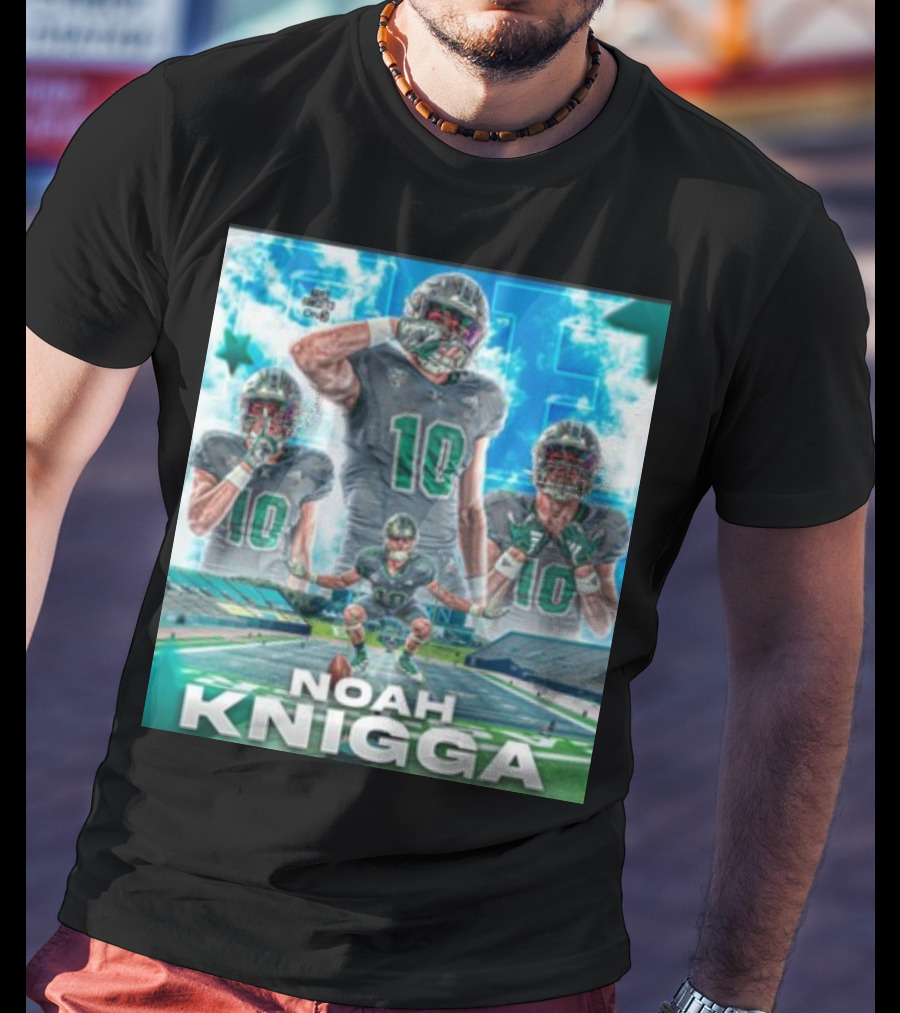 NOAH KNIGGA 10 Football Player On Field Performance Highlights T-Shirt