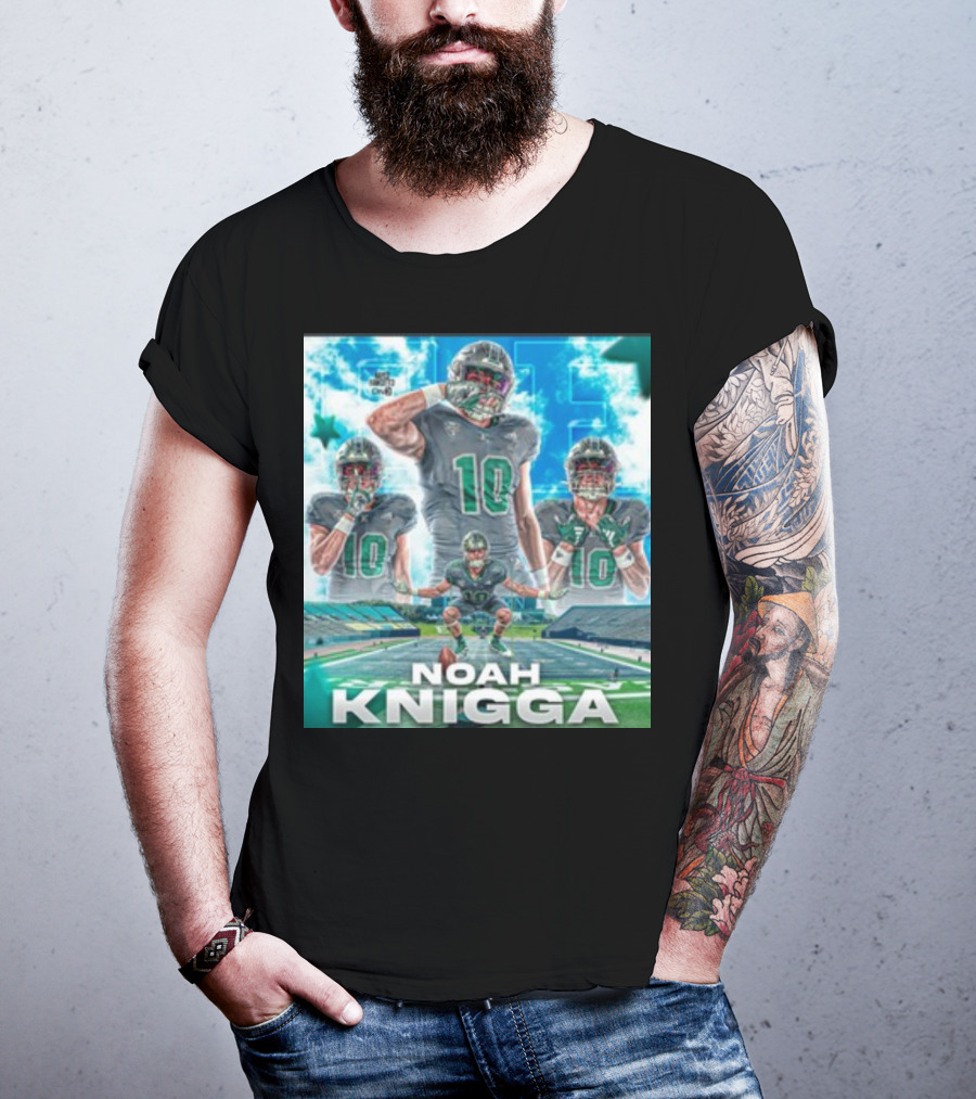 NOAH KNIGGA 10 Football Player On Field Performance Highlights T-Shirt