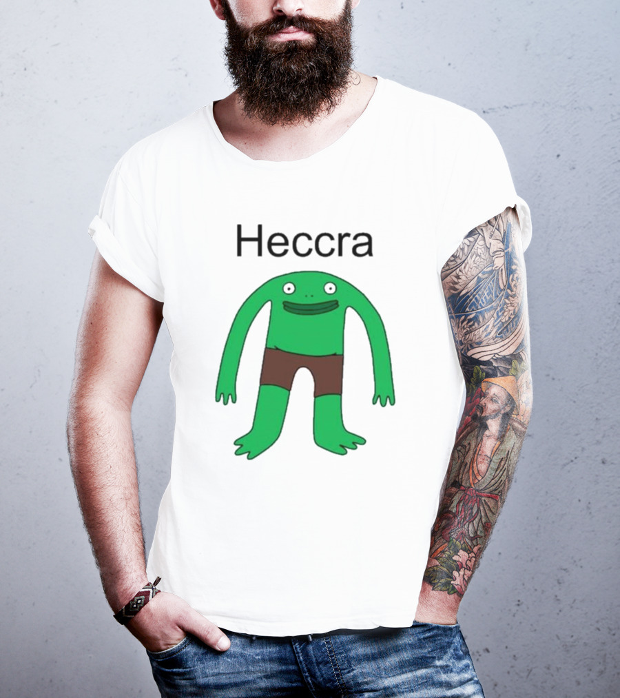 Heccra Mr. Frog Cartoon Character In Brown Shorts T-Shirt