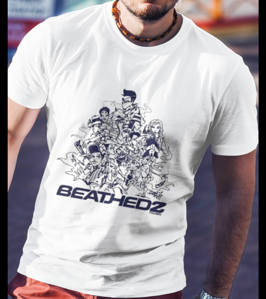 Jase Beathedz Connection 2 Vibrant Characters Doodle T-Shirt