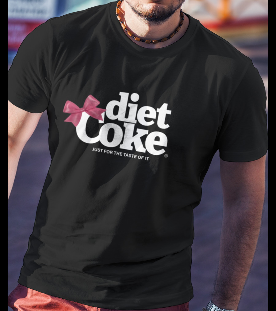 Diet Coke Just For The Taste Of It With Red Bow T-Shirt