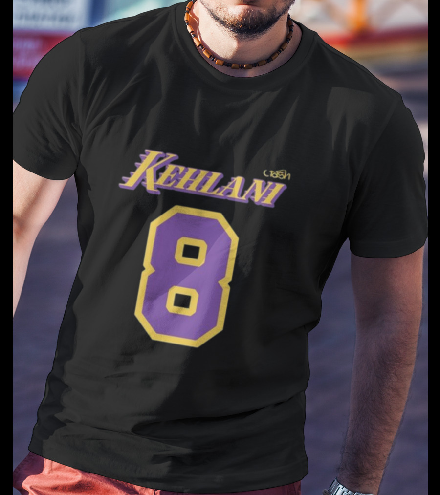 Kehlanistore Kehlani Purple Yellow Number 8 T-Shirt