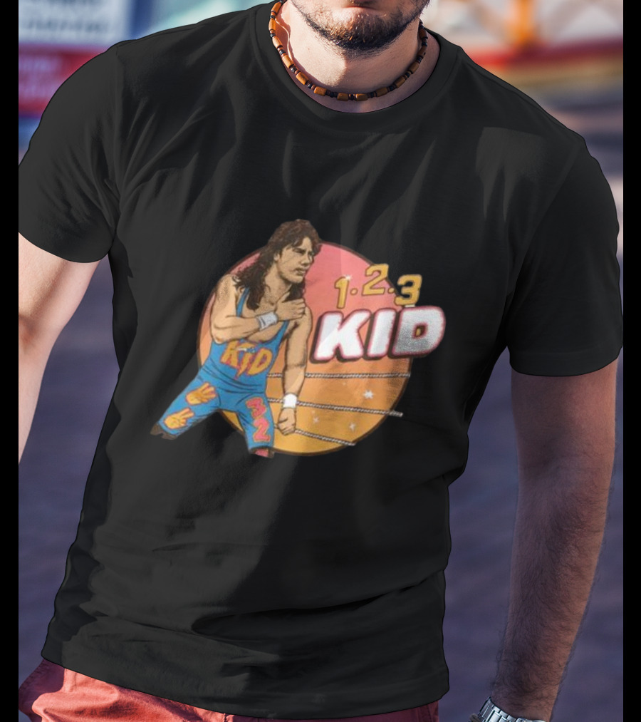1-2-3 Kid Wrestling Legend Retro Graphics T-Shirt