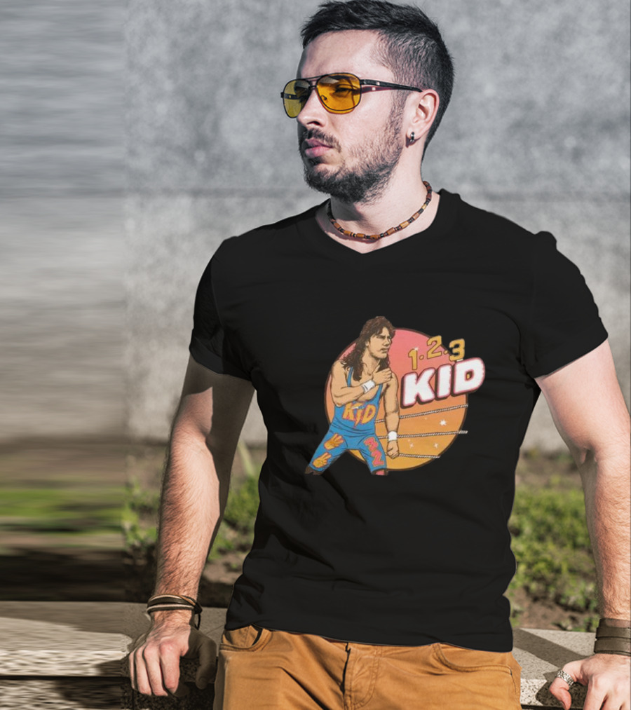 1-2-3 Kid Wrestling Legend Retro Graphics T-Shirt