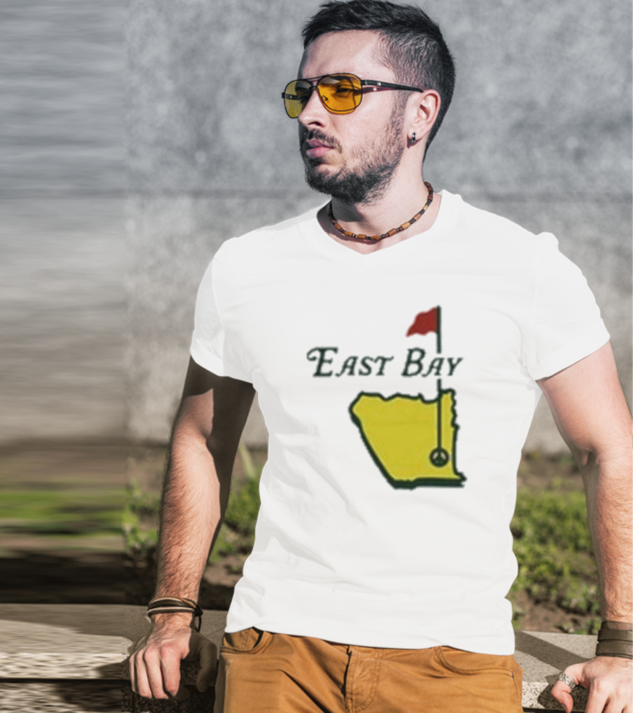 Oaklandish East Bay Golf Map With Flag Hole T-Shirt