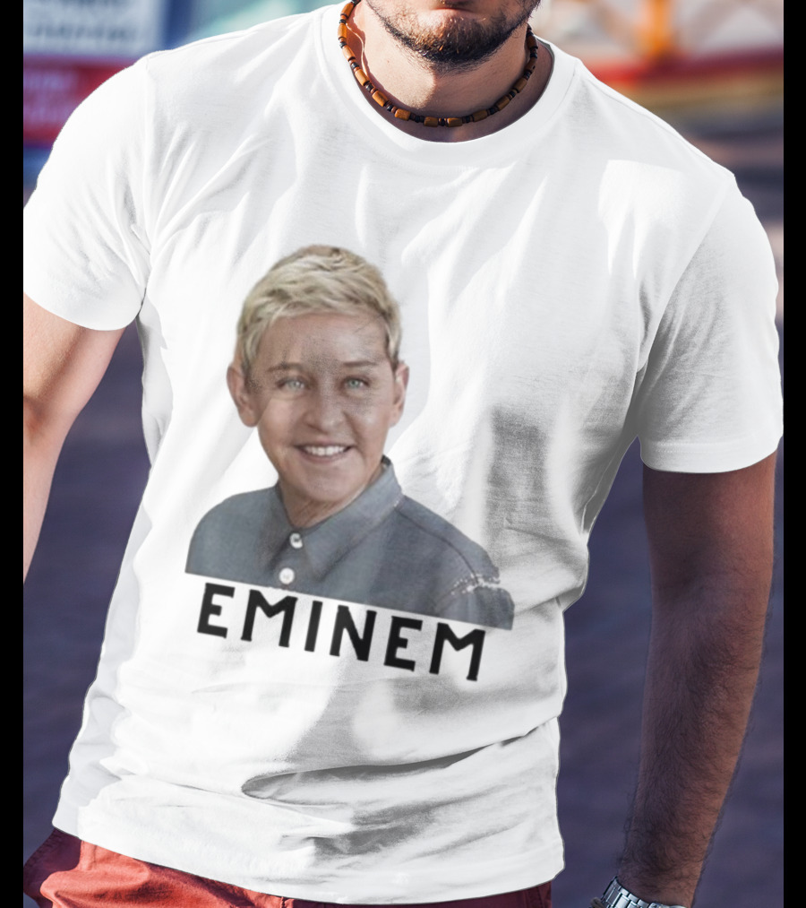 Eminem Ellen Degeneres Face Mashup T-Shirt