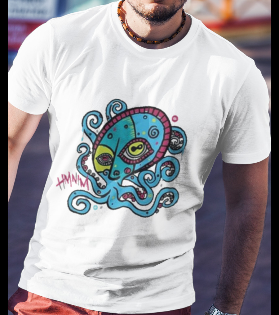 HMNIM Hi My Name Is Mark Cubist Octopus Mask T-Shirt