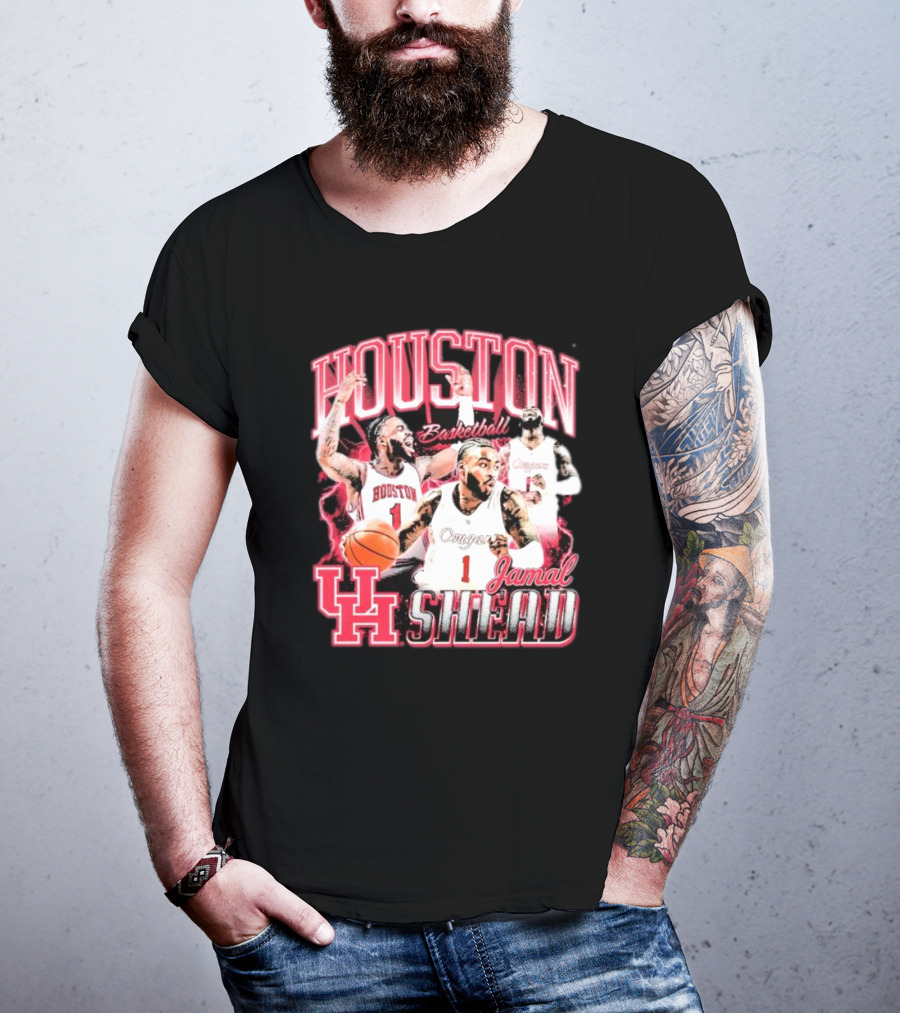 Jamal Shead Houston Cougars Basketball U H T-Shirt