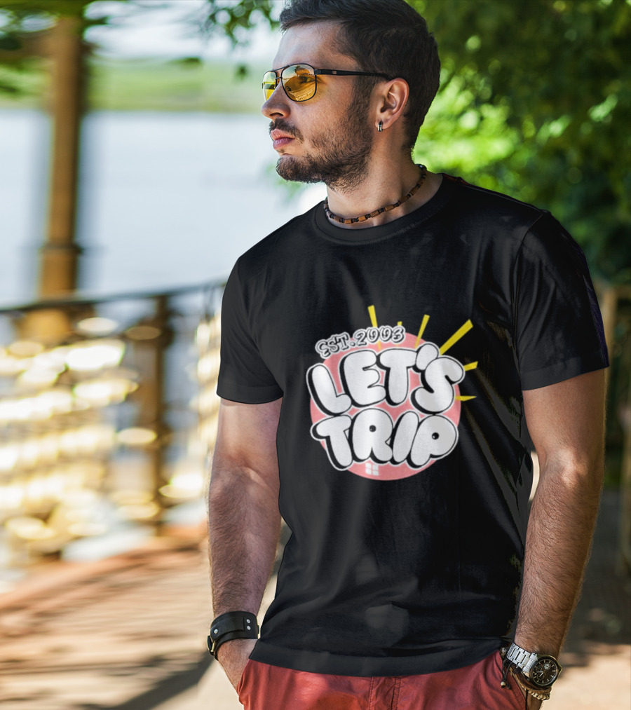 Let's Trip Bubble Est 2003 Sunburst T-Shirt