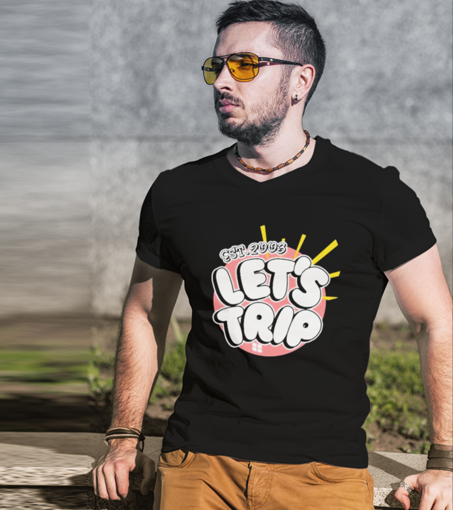 Let's Trip Bubble Est 2003 Sunburst T-Shirt