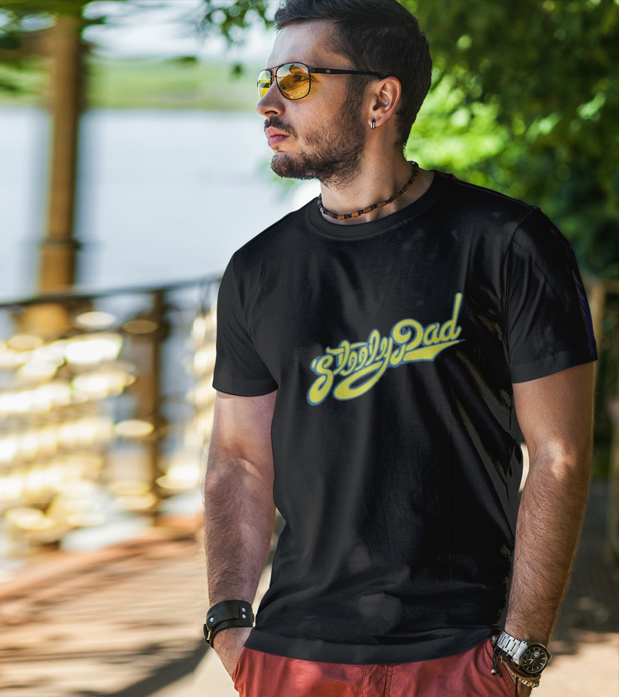 Middle Class Fancy Steely Dad Retro Font T-Shirt