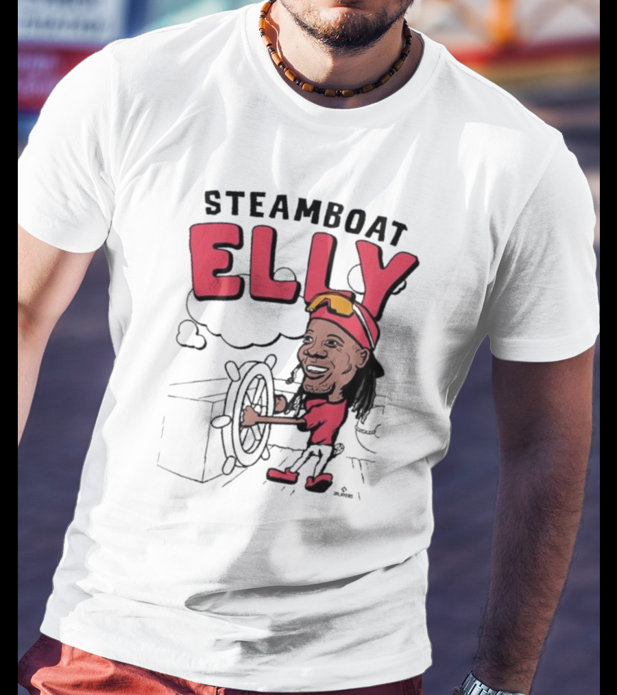 STEAMBOAT ELLY Elly De La Cruz Wheel Turner Cartoon T-Shirt