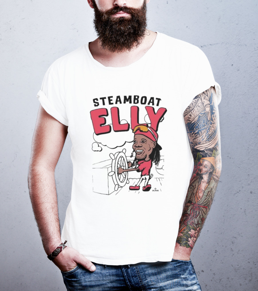STEAMBOAT ELLY Elly De La Cruz Wheel Turner Cartoon T-Shirt