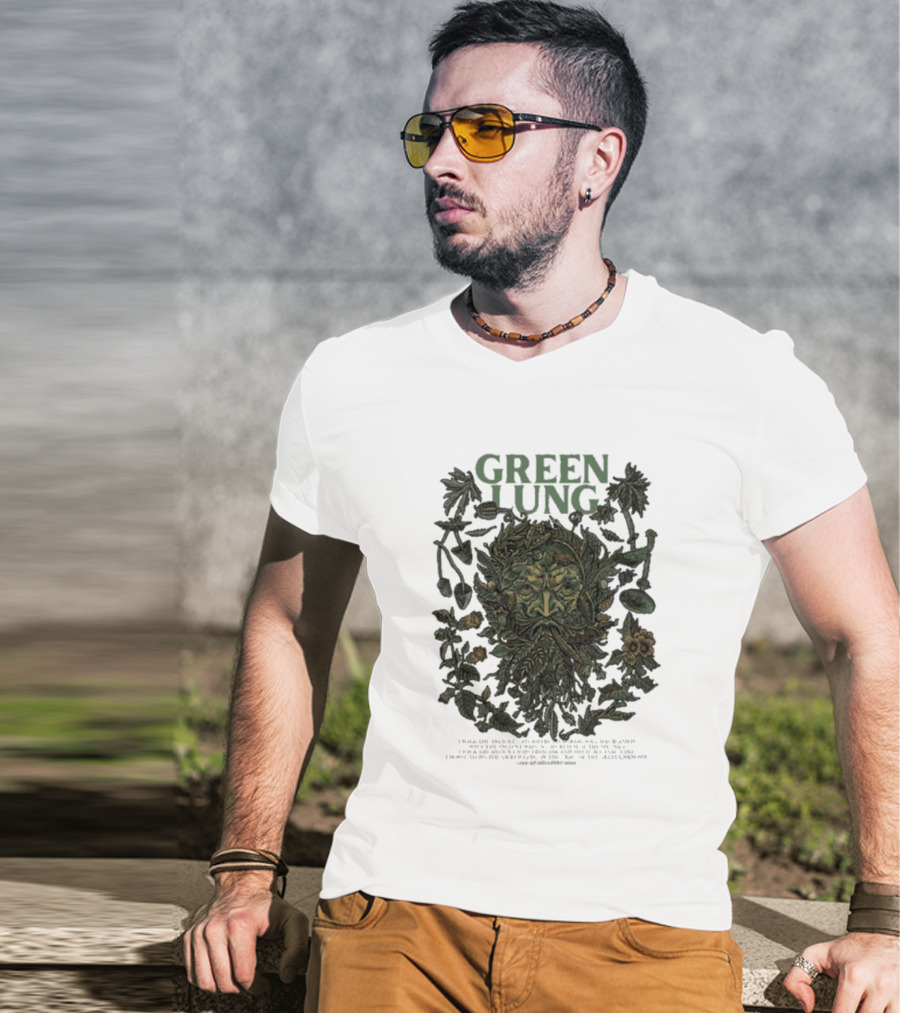 Green Lung Mythical Foliate Face Live At Hellfest T-Shirt