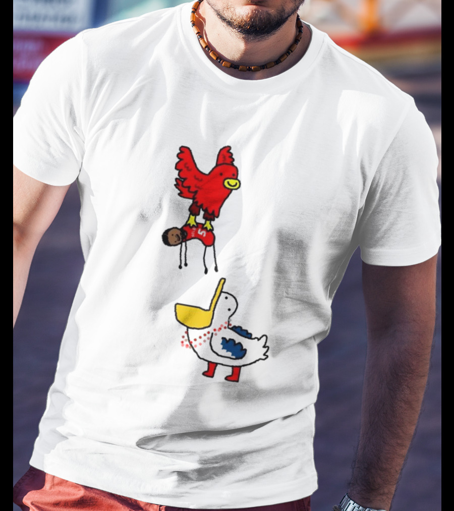 Hawks Trade Dejounte Murray To The Pelicans NBA Paint Bird Dunking Player T-Shirt