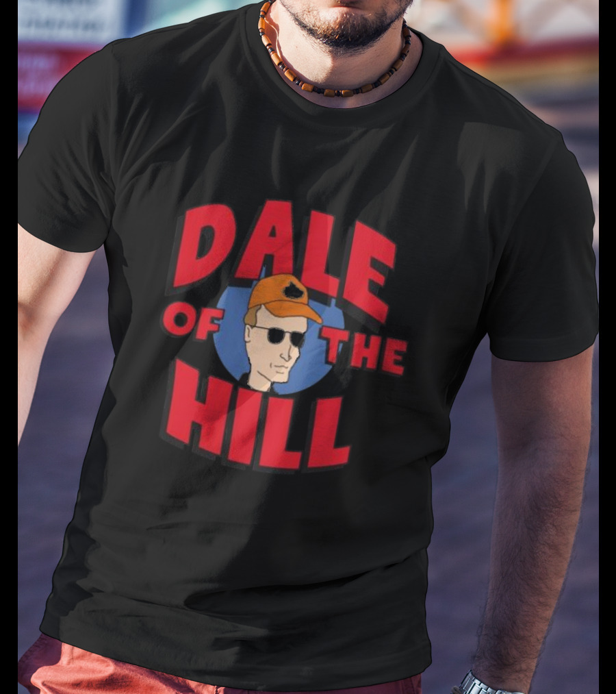 Dale Of The Hill King Of The Hill Character With Sunglasses And Orange Hat T-Shirt