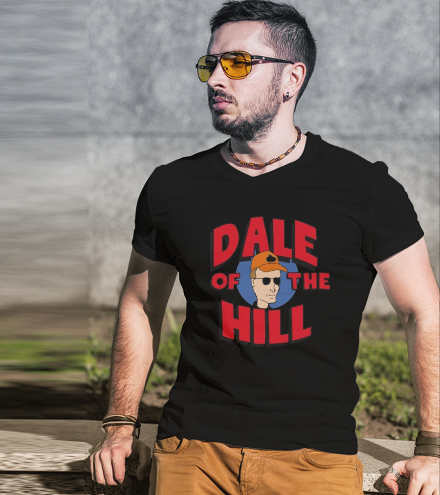 Dale Of The Hill King Of The Hill Character With Sunglasses And Orange Hat T-Shirt