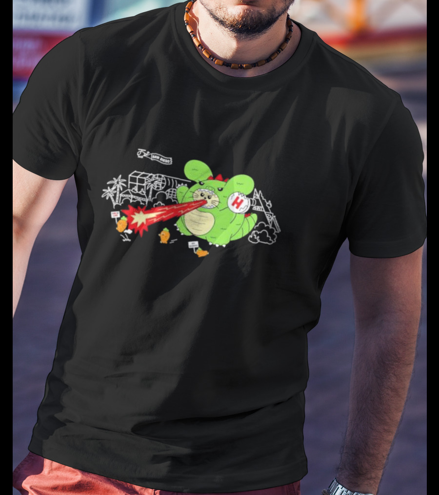 Fatrabbitfarm San Diego Monster End Of The Line No Running T-Shirt