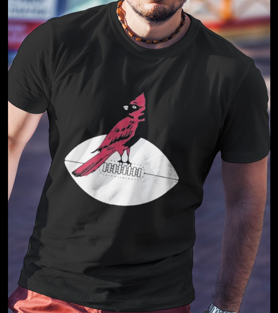 Arizona Cardinals Vintage Cardinal On Football T-Shirt