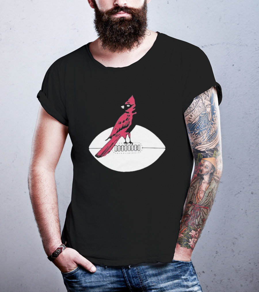 Arizona Cardinals Vintage Cardinal On Football T-Shirt