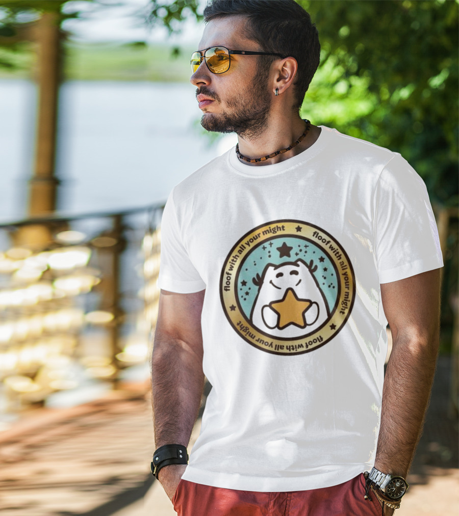 Floof With All Your Might Starry Circle Logo Est 2005 T-Shirt