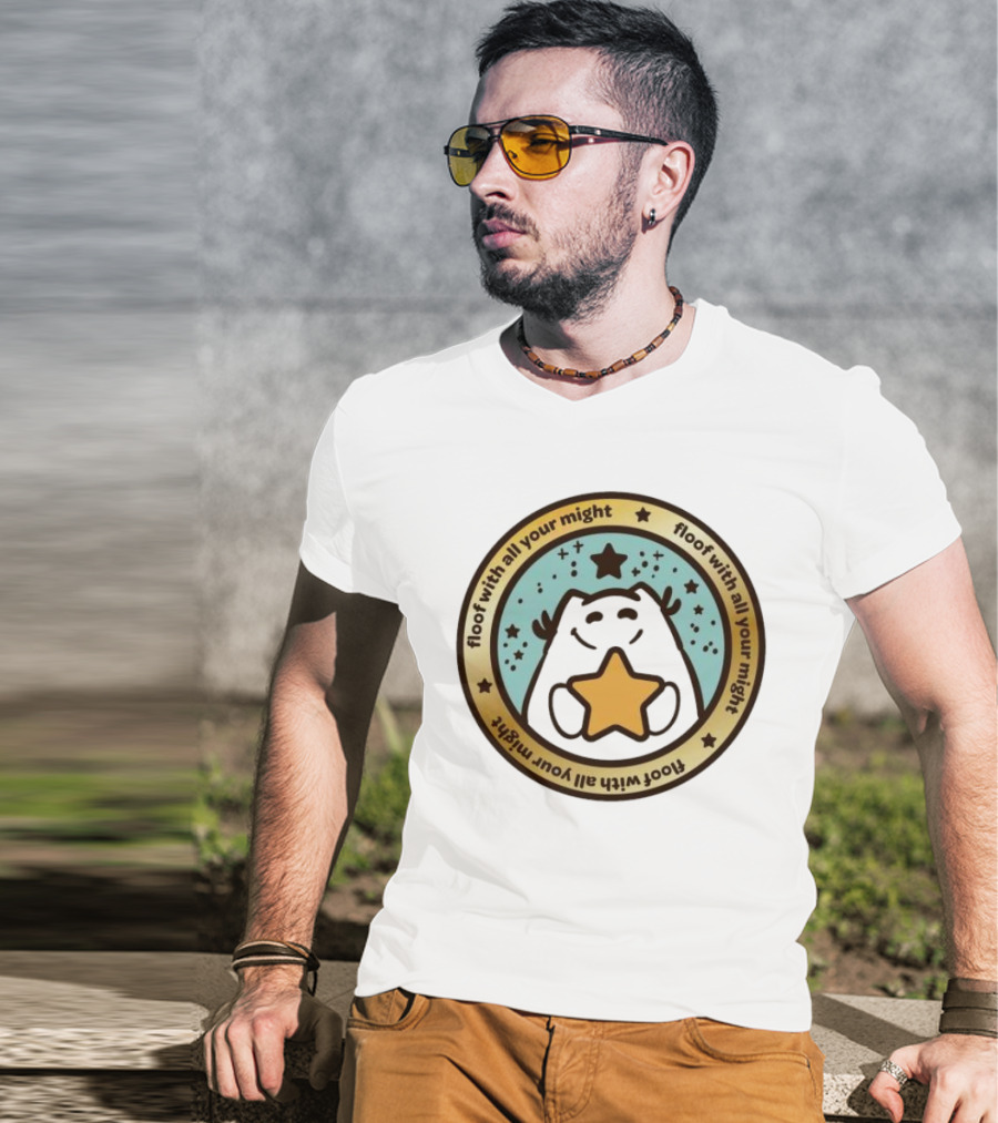 Floof With All Your Might Starry Circle Logo Est 2005 T-Shirt