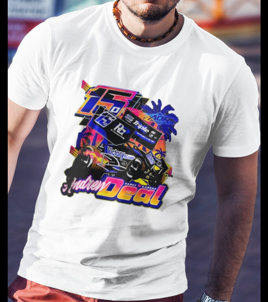 15 Andrew Deal Victory KC Motorsports Caney Kansas Racing T-Shirt