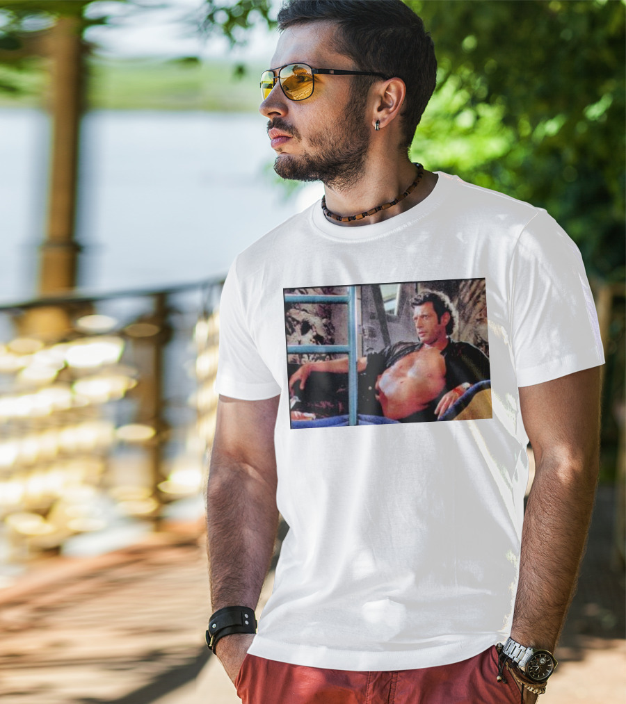 Ian Malcolm Jurassic Park Iconic Scene T-Shirt