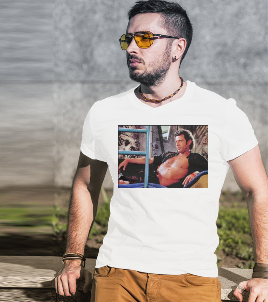 Ian Malcolm Jurassic Park Iconic Scene T-Shirt