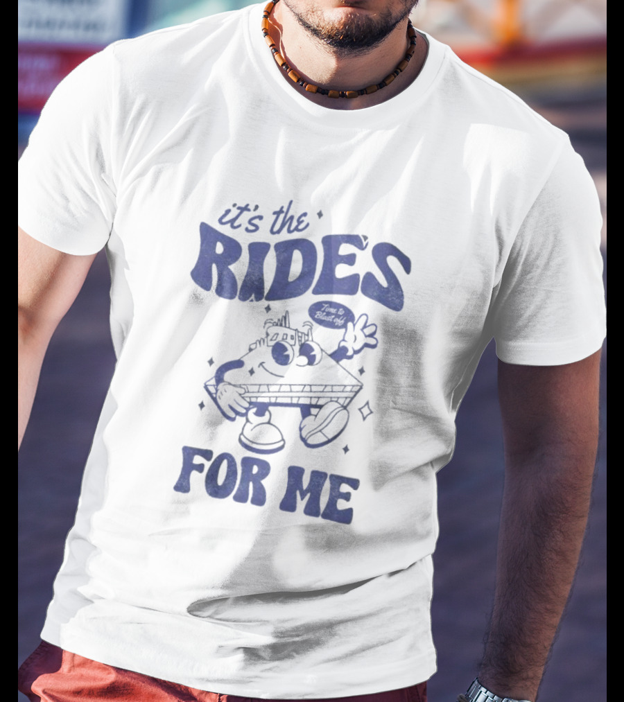 It's The Rides Time To Blast Off For Me Retro Cartoon T-Shirt