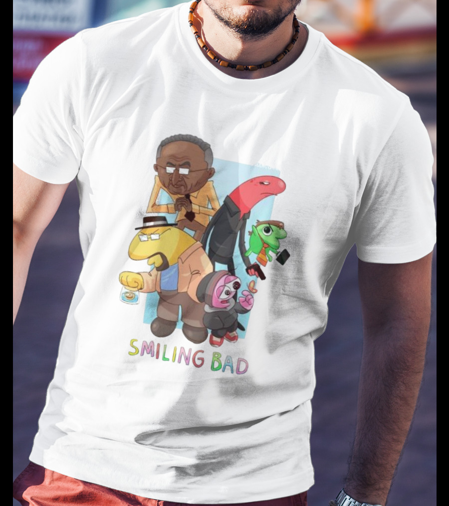 Smiling Bad Characters Joolianee Inspired Cartoon T-Shirt