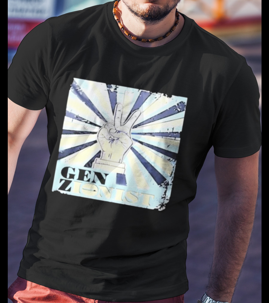 Gen Zionist Peace Sign Victory Hand T-Shirt