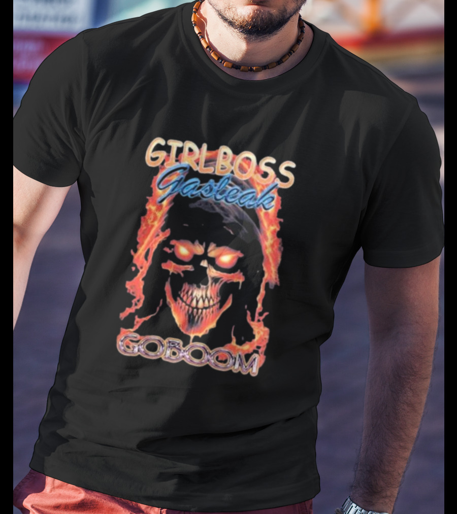 GIRLBOSS GASTEAK FIRE SKULL GOBOOM T-Shirt