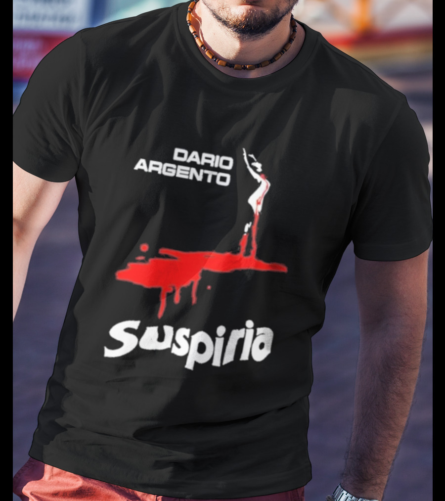 Dario Argento Suspiria Louisa Red Silhouette Blood Splatter T-Shirt