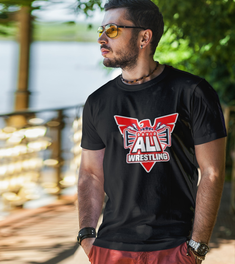 David Ali Wrestling USA Double-sided T-Shirt