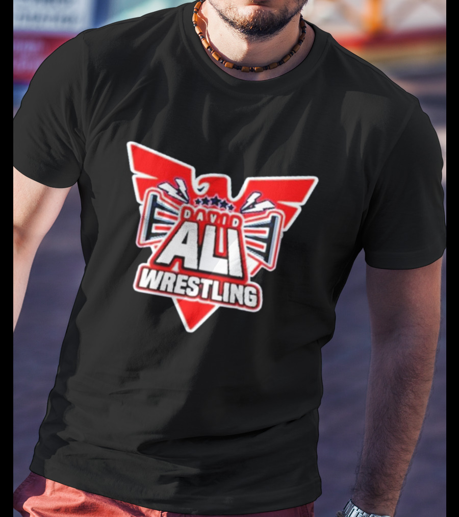 David Ali Wrestling USA Double-sided T-Shirt