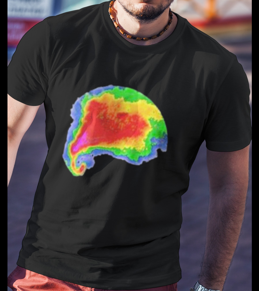 Supercell Weather Radar Heat Map Storm Formation T-Shirt