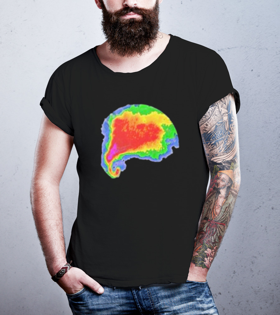 Supercell Weather Radar Heat Map Storm Formation T-Shirt