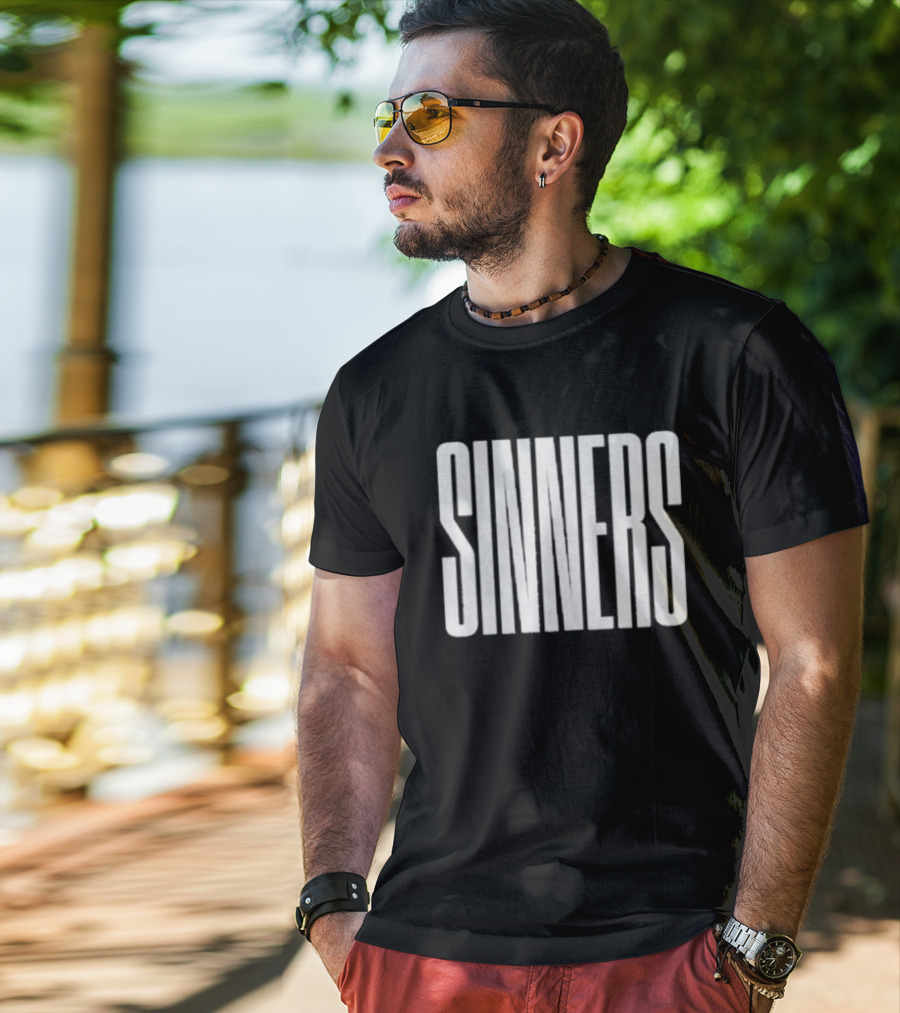 Sinners Sus Boy Sinners Text T-Shirt