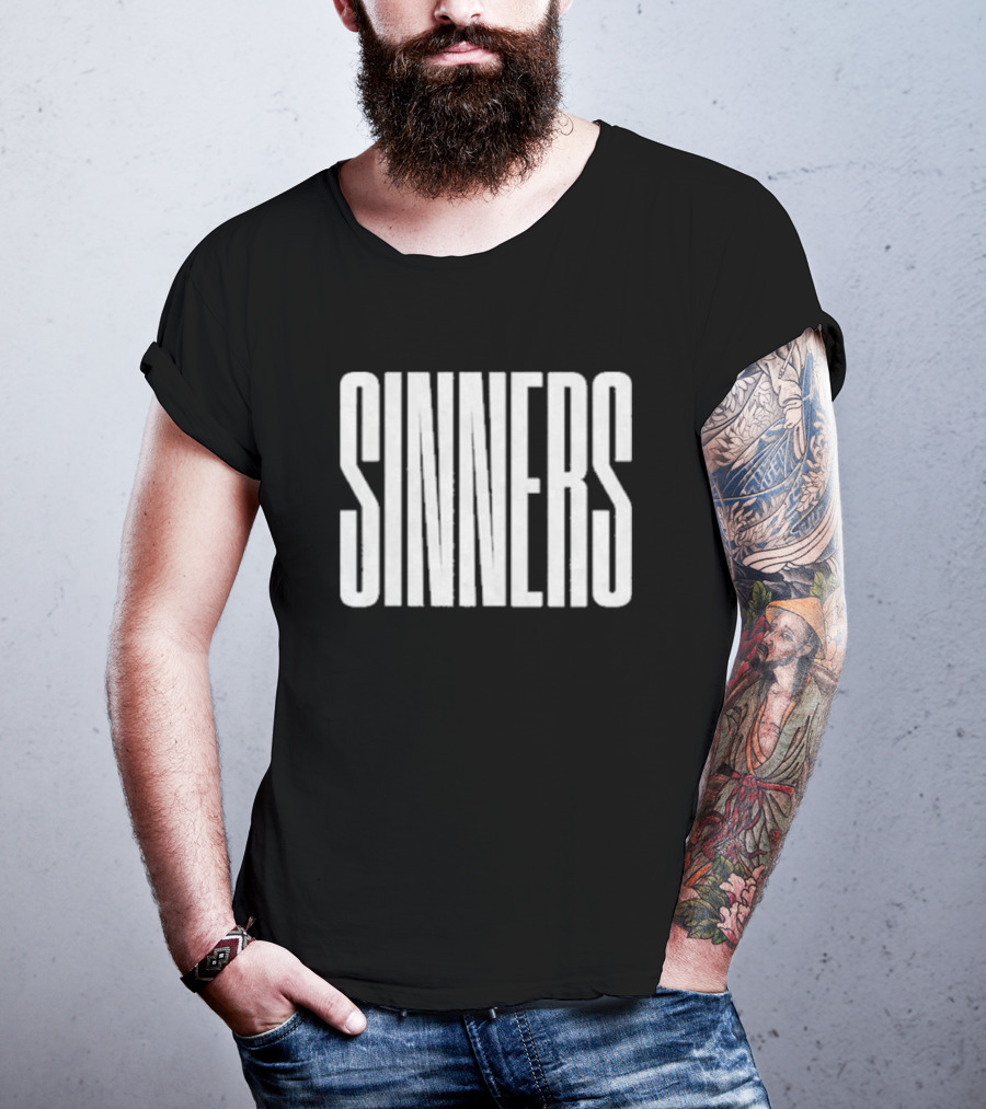 Sinners Sus Boy Sinners Text T-Shirt