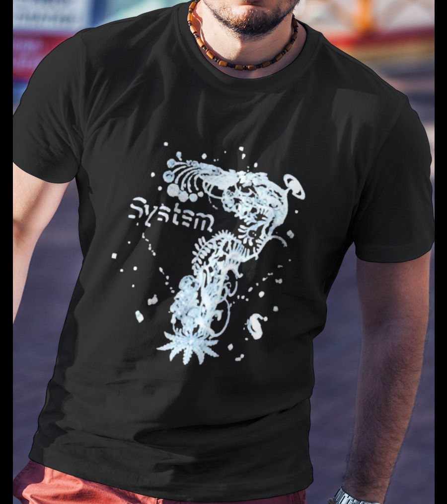 System 7 Unique Floral T-Shirt