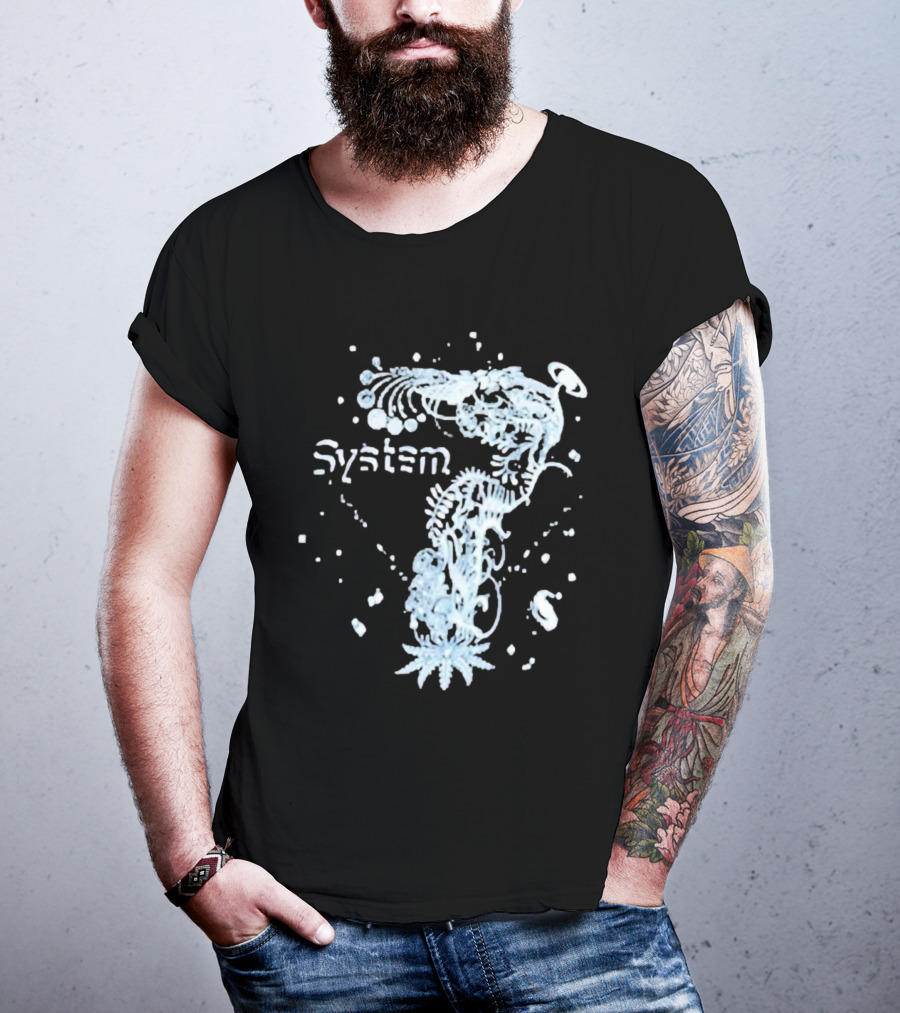 System 7 Unique Floral T-Shirt