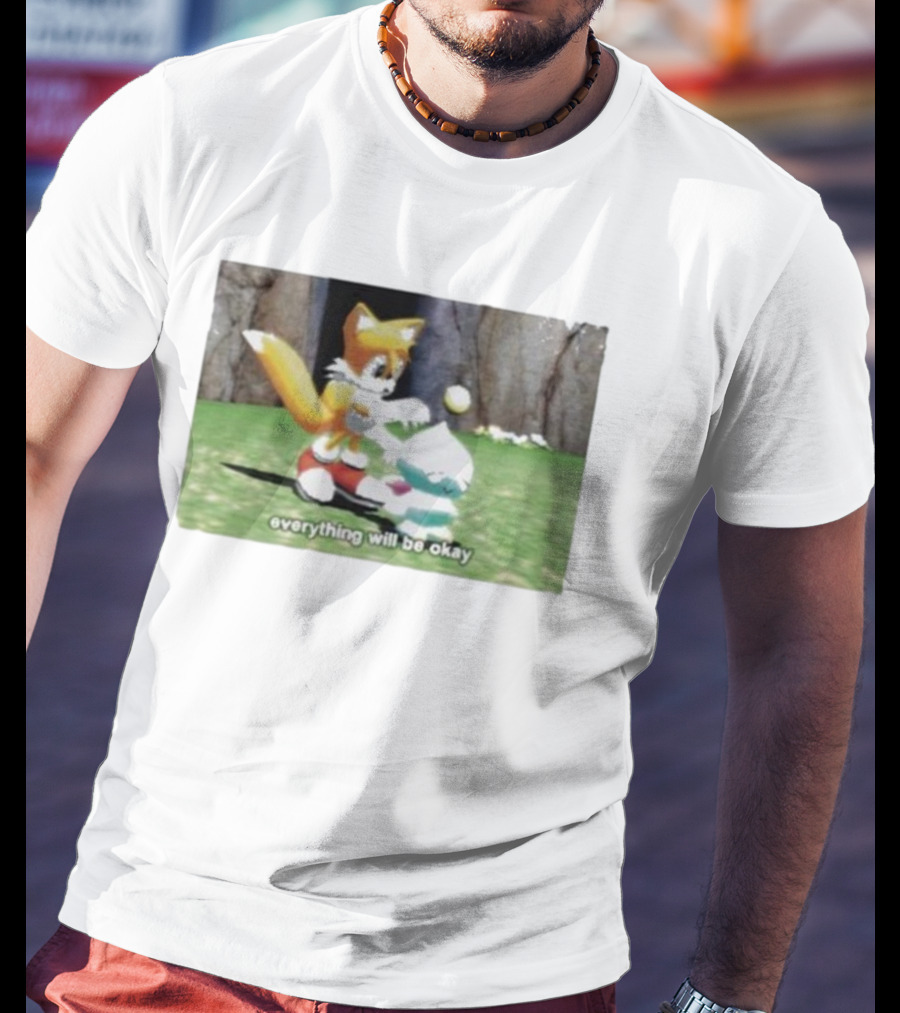 Tails Chao Everything Will Be Okay Game Scene Comfort T-Shirt