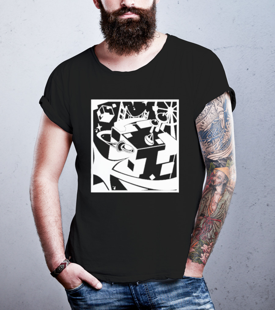 Tallulah Richarlyson Tilin QSMP Egg Surreal Cityscape Blocks Space T-Shirt