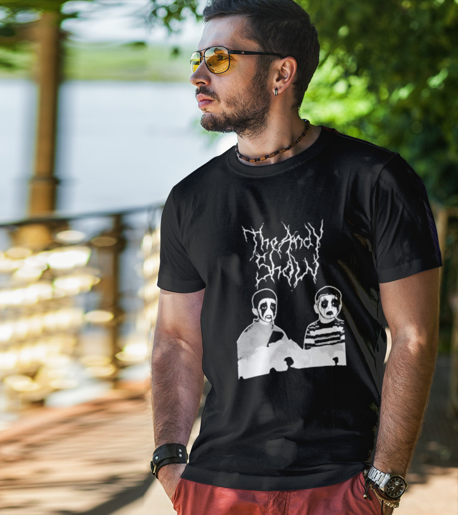 The Andy Show Corpse Paint Black Metal Duo T-Shirt