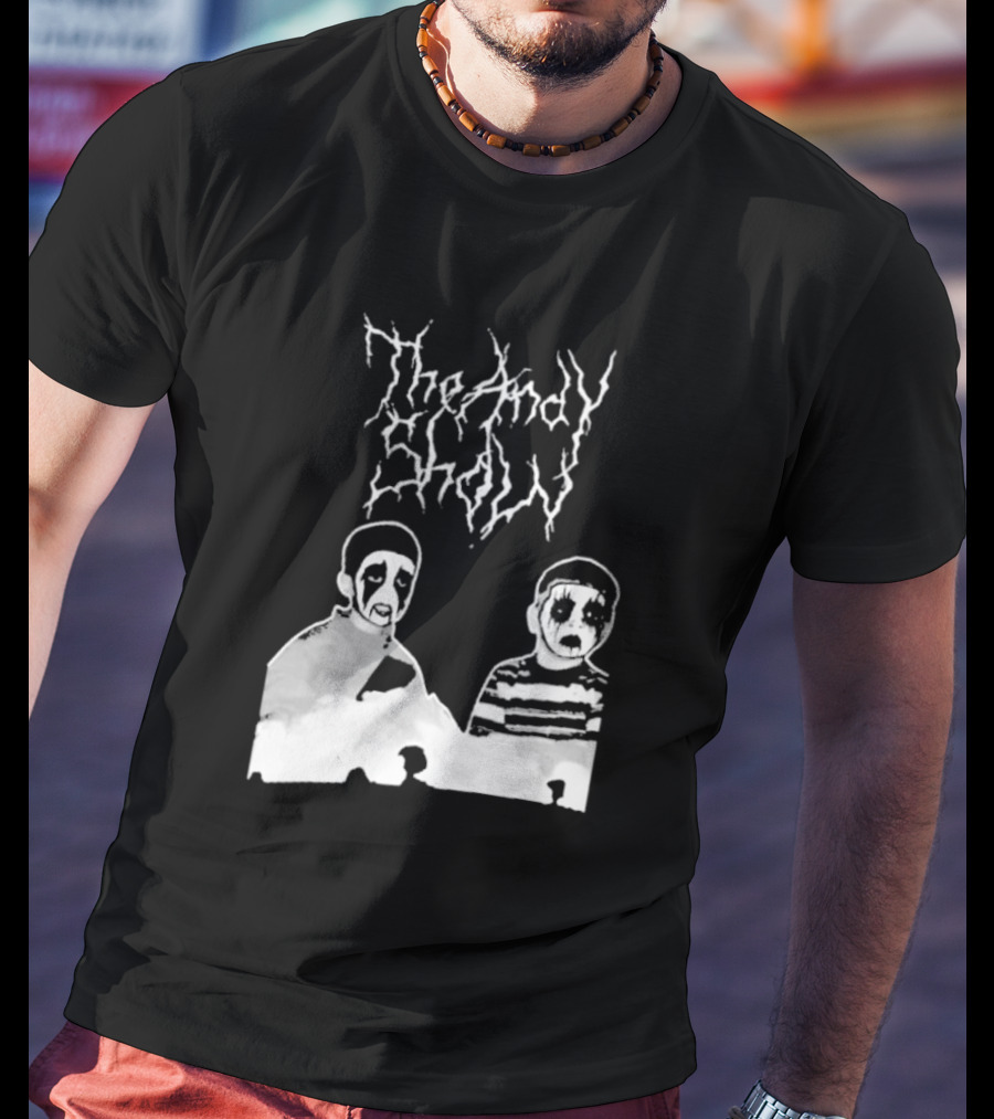 The Andy Show Corpse Paint Black Metal Duo T-Shirt