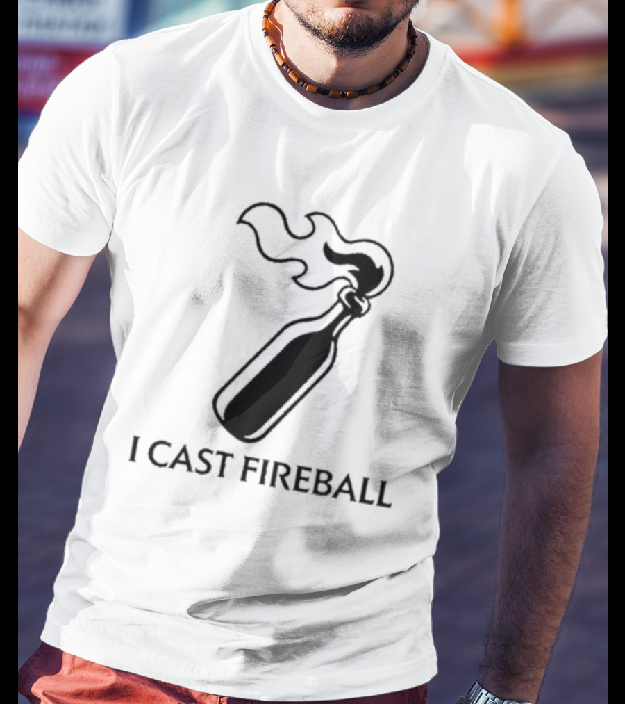 Baddie I Cast Fireball Molotov Flame T-Shirt