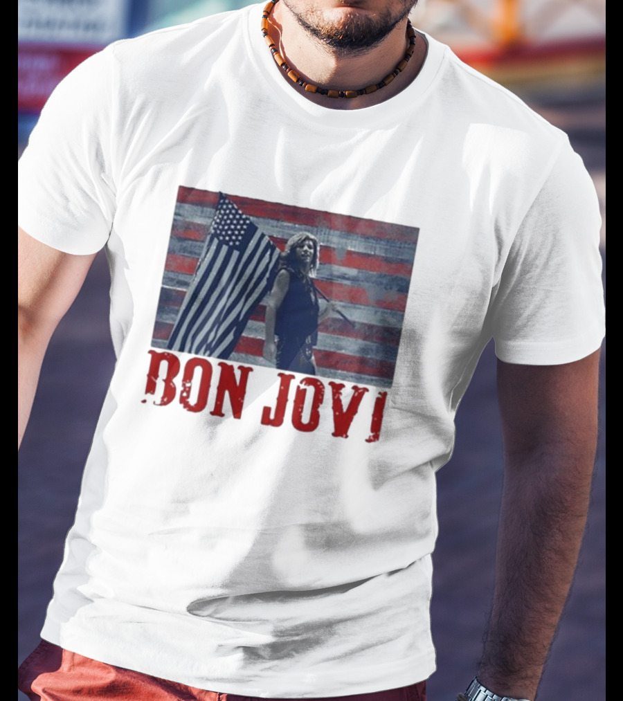 Bon Jovi American Flag T-Shirt