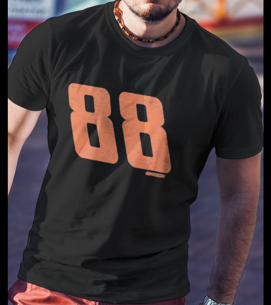 NASCAR Dale Earnhardt Jr. #88 Black Franklin 47 Racing T-Shirt